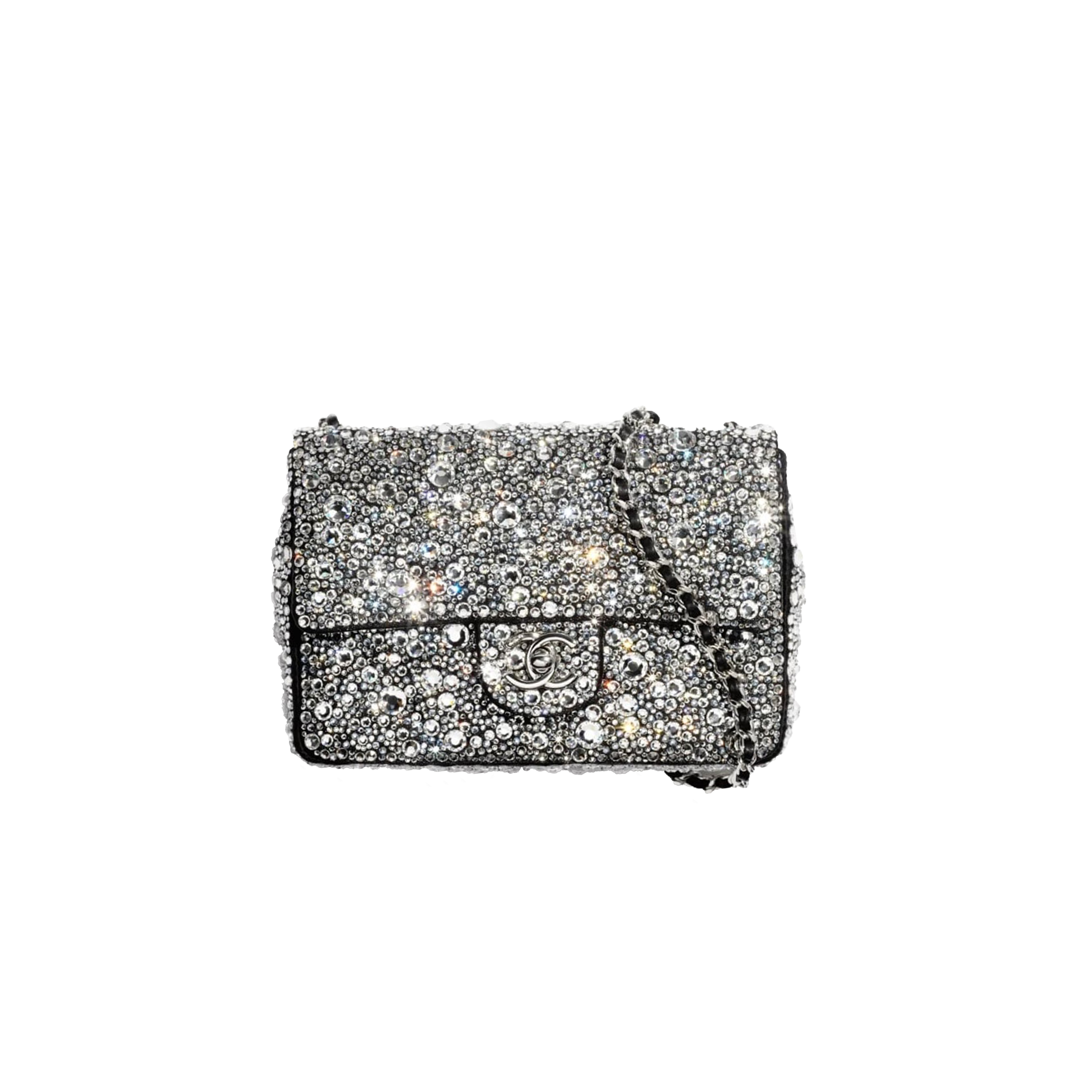 CHANEL MASTER 24P STRASS FLAP BAG AS4142 (20*13*6cm)